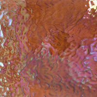 Glasplaat Amber Iriserend Gehamerd