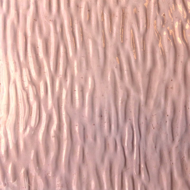 Glasplatte Rosa Sanfte Wellen