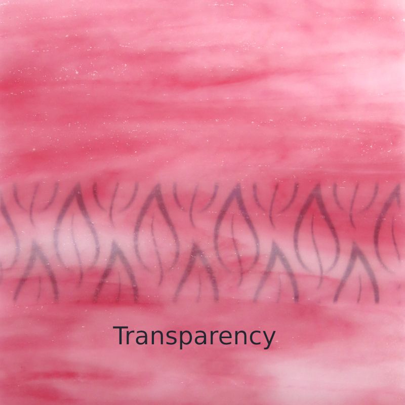 Glasplaat Roze Gestreept