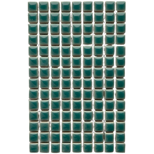 Mini Glazed Ceramic 10mm  Phthalo Green