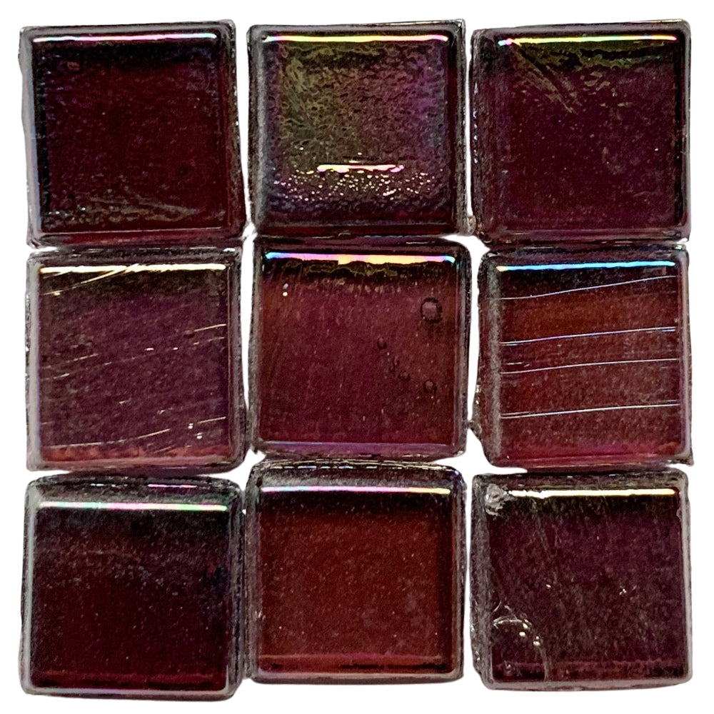 Glasmosaik Transparent 10mm Purpurit