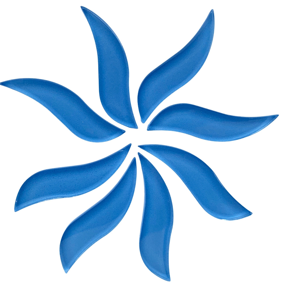 Pétalos Ondulados Azul Cielo