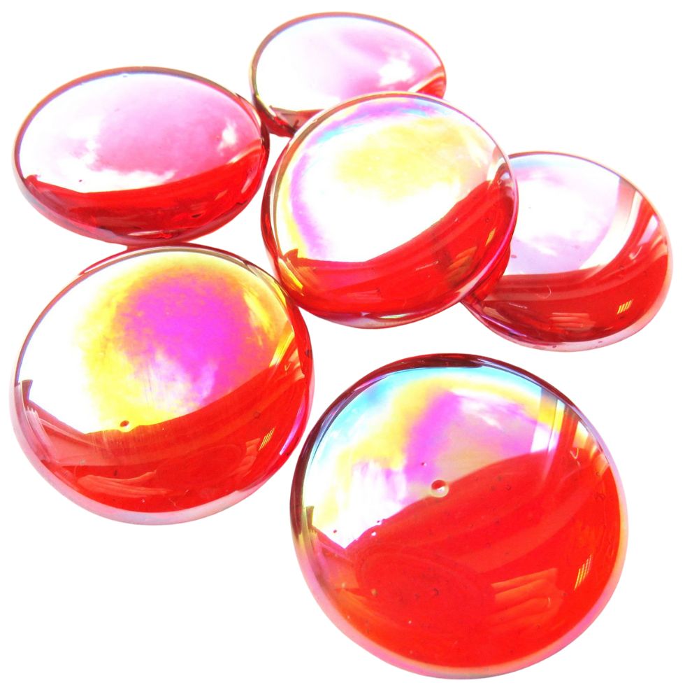Billes de Verre XL 30-36mm  Orange Diamant