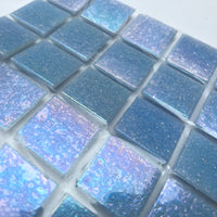 Iridescent Glass Mosaic 20mm Celestial