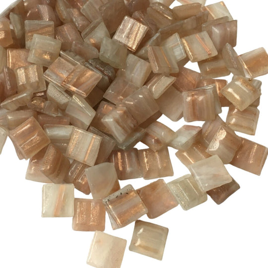 Glasmozaiek met Goud Dooradert 10mm Lichtgoud