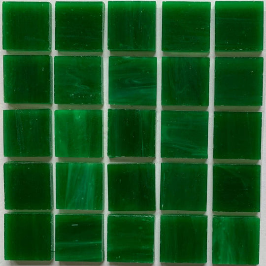 Glasmosaik Tiffany-Glas 20mm  Dunkelgrün
