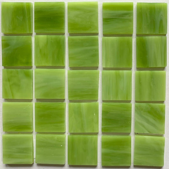 Mosaico de Vidrio Tiffany Glacier 20mm Té Verde