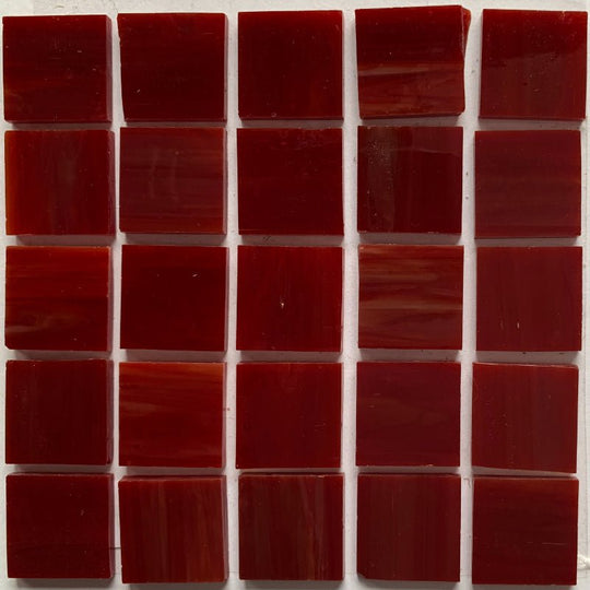 Mosaico de Vidrio Tiffany Glacier 20mm Arándano Rojo