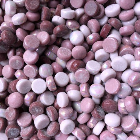 Gotas de Vidrio 12mm Mezcla Rosa