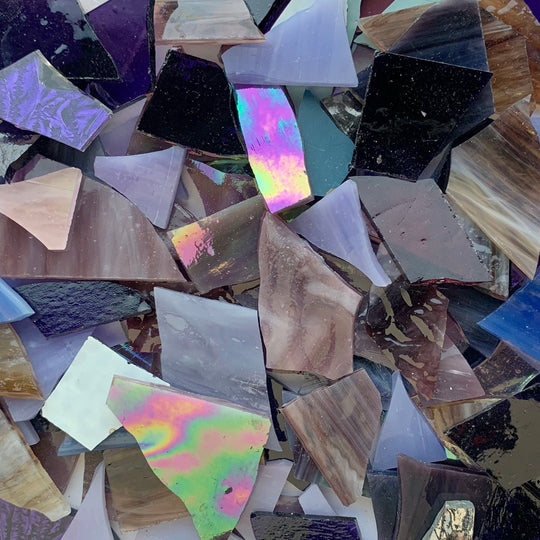 Frammenti di vetro Viola