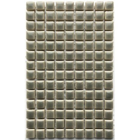 Verre Mosaique - glass mosaic -Glasmosaik-glasmozaïek-Keramiek 10mm Lichtgrijs - mosaicshop