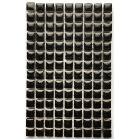 Mini Glazed Ceramic 10mm  Black