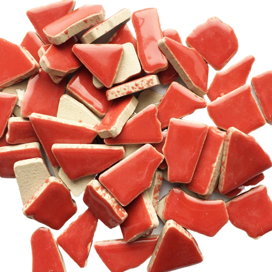 Verre Mosaique - glass mosaic -Glasmosaik-glasmozaïek-Keramische Puzzels Rood - mosaicshop