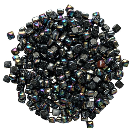 Micro Mosaique De Verre Nacrée 4,8mm Noir
