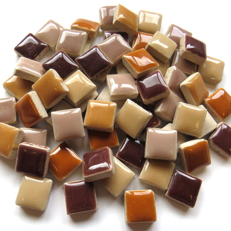 Keramiek 12mm Bruin- Creme Mix