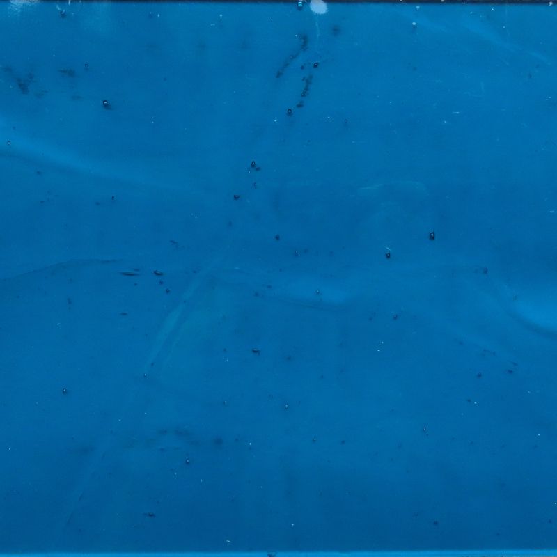 Plaque de Verre Bleu Sarcelle Profond