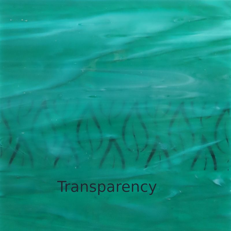 Plaque de Verre Vert Mer