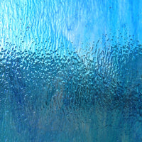Plaque de Verre Turquoise Vague Ondulée