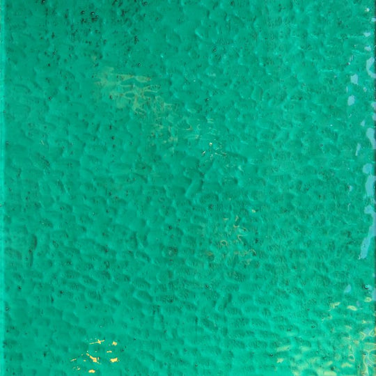 Plaque de Verre Bleu Sarcelle Martelé