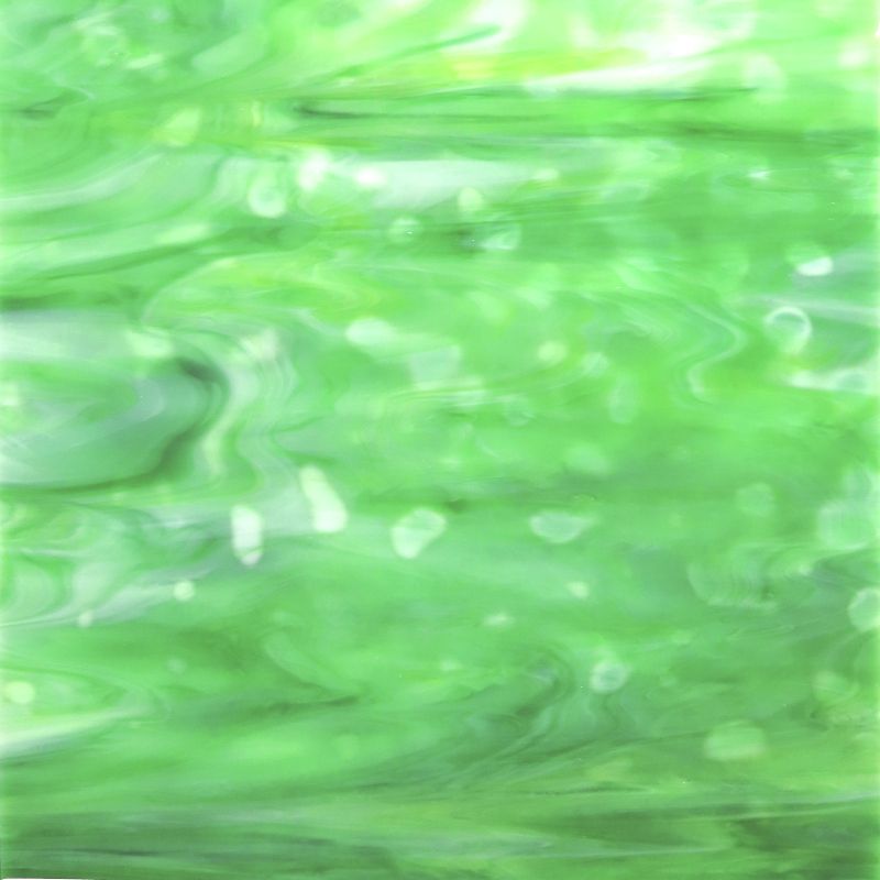 Plaque de Verre Vert Doux Moucheté