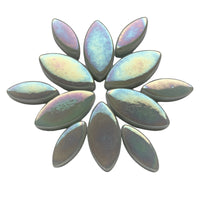Ottoman Petali di Fiore Madreperla Grigio Chiaro