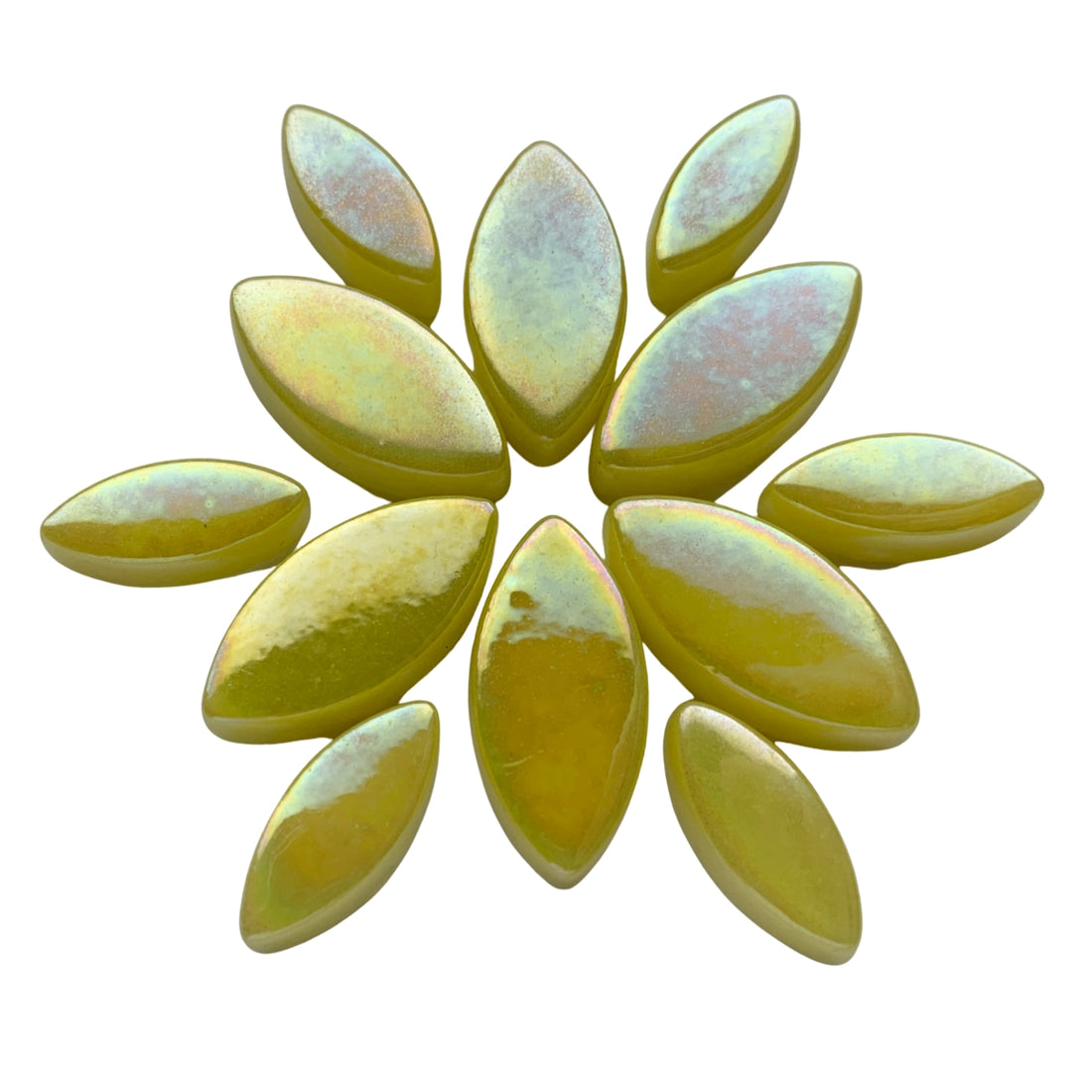 Ottoman Petali di Fiore Madreperla Giallo