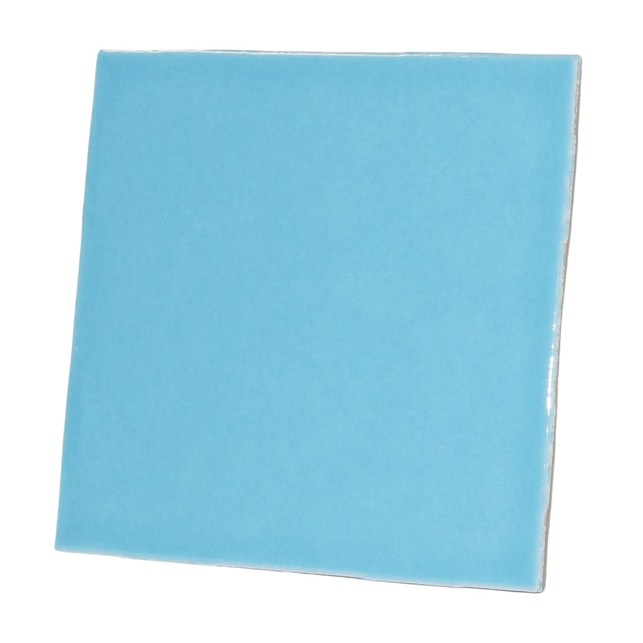 Piastrella in porcellana azzurro chiaro 10cm