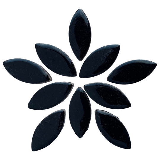 Bloemblaadjes 25mm Zwart