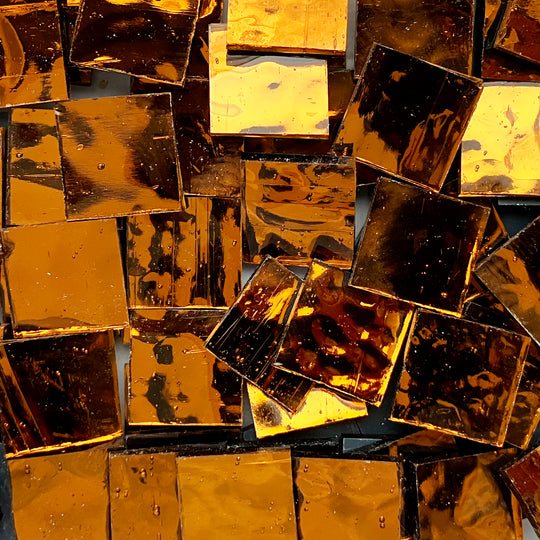 Mirror 20mm  Copper Wavy