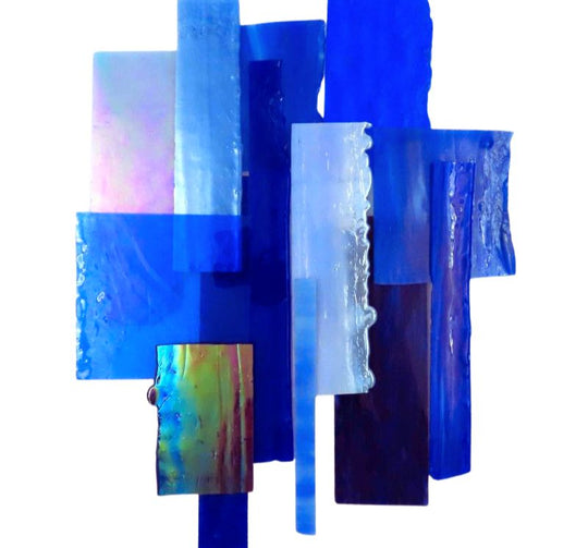 Frammenti di vetro XL Azzurro cielo