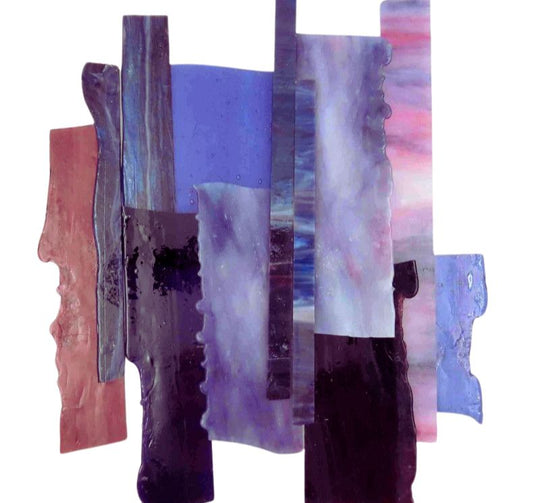 Frammenti di vetro XL Viola