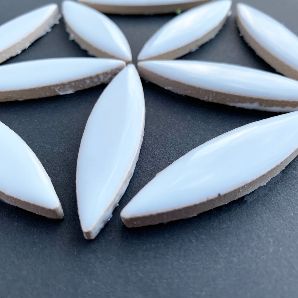 Ellipse de Céramique  Blanc