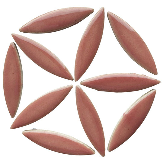 Ellipse de Céramique  Rose Foncé