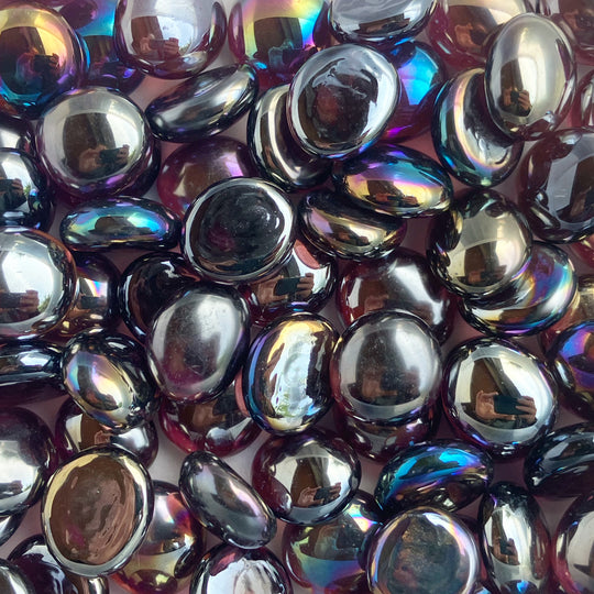 Glasdruppels  16-20mm Diamant Amethist