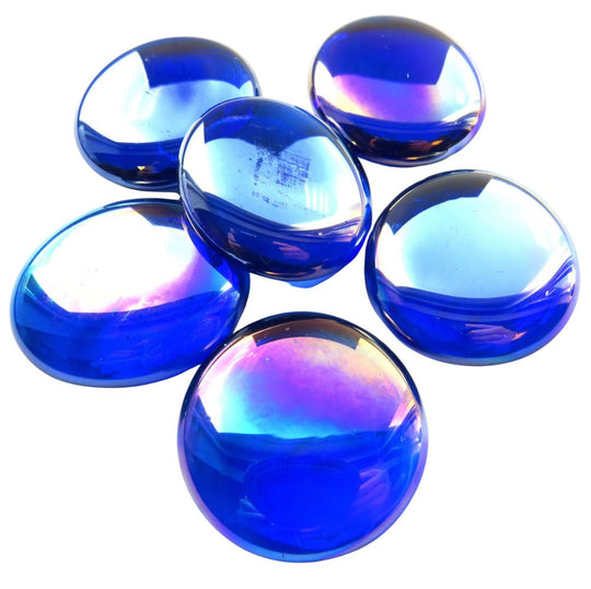 Billes de Verre XL 30-36mm  Bleu Diamant