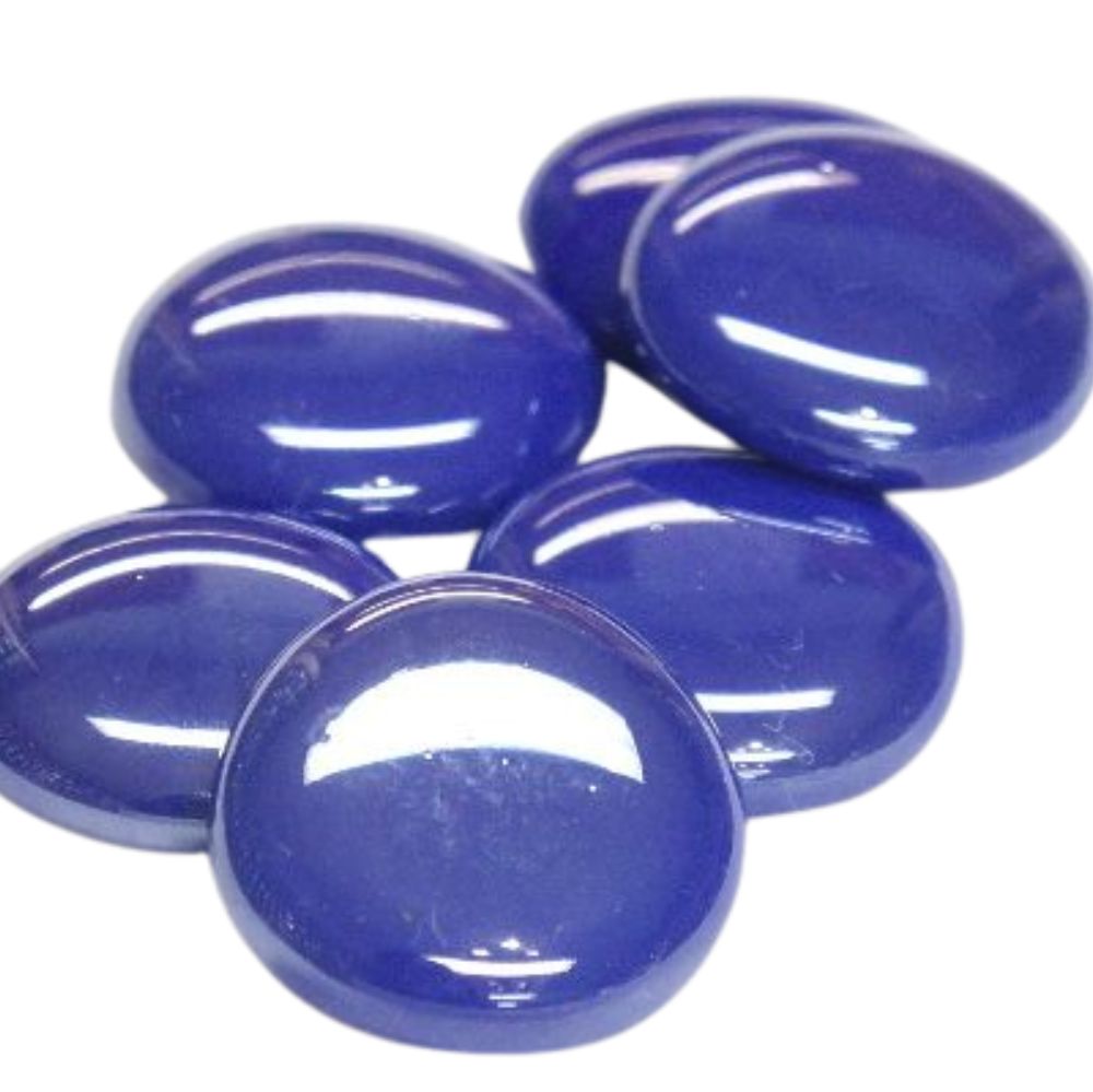 Gocce di vetro XL 30-36mm Blu Opale