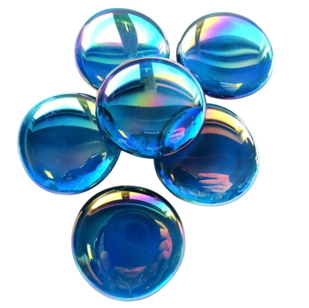Gocce di vetro XL 30-36mm Turchese Diamante
