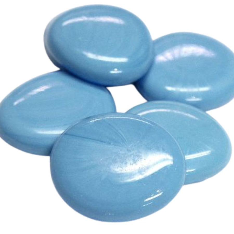 Gemas de Vidrio XL 30-36mm Turquesa