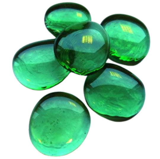 Billes de Verre XL 30-36mm  Émeraude Diamant