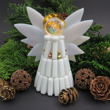 Ángel de Navidad Blanco (3 piezas)