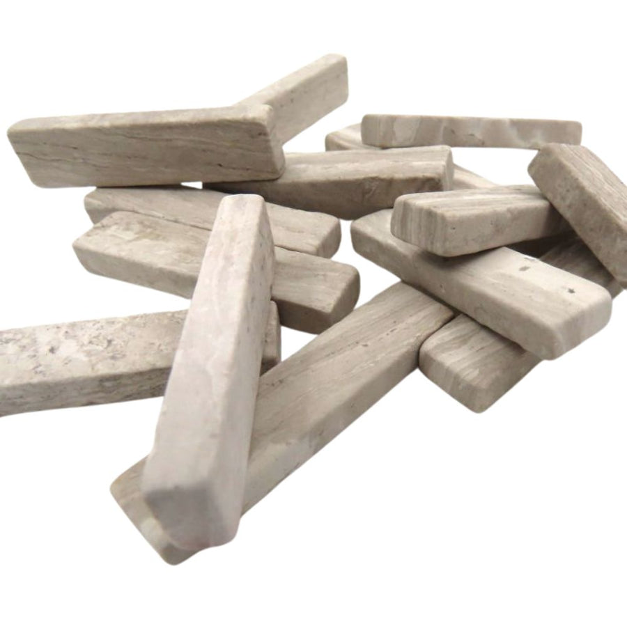 Bastoncini di marmo Venatura del Legno Bianco