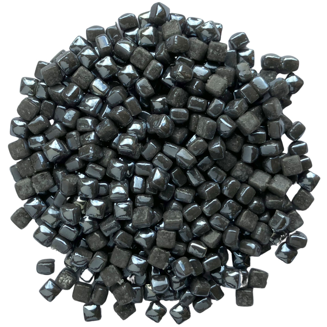 Micro Mosaico di Vetro 4,8mm Madreperla Carbone