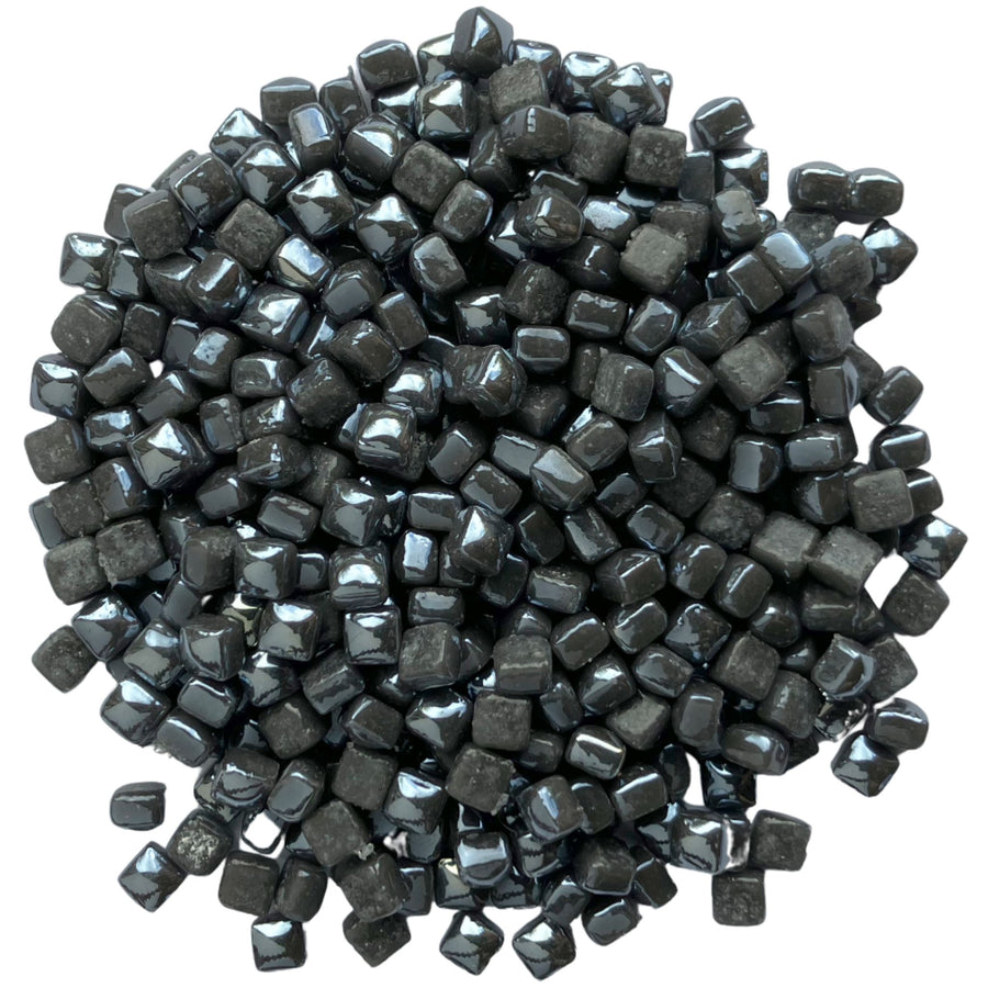 Micro Mosaico di Vetro 4,8mm Madreperla Carbone