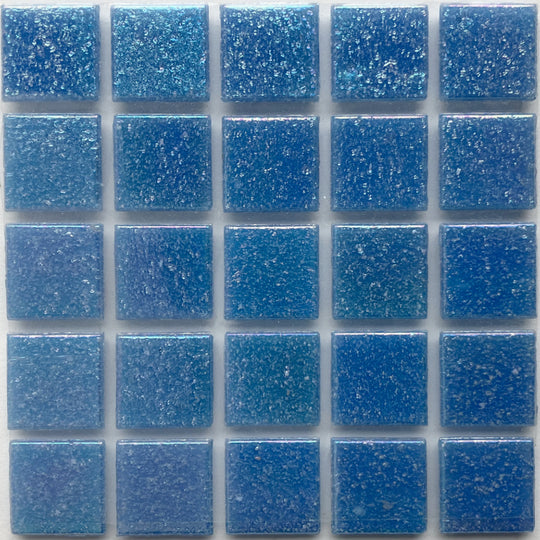 Pâtes De Verre Irisées 20mm Bleu Ciel