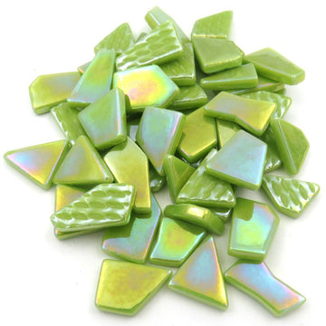 Ottoman Puzzles Iridescent Green Acid