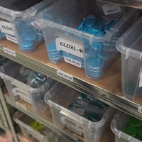 Gocce di vetro XL 30-36mm Opale Turchese