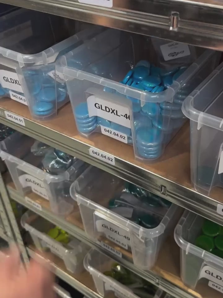 Gocce di vetro XL 30-36mm Opale Turchese