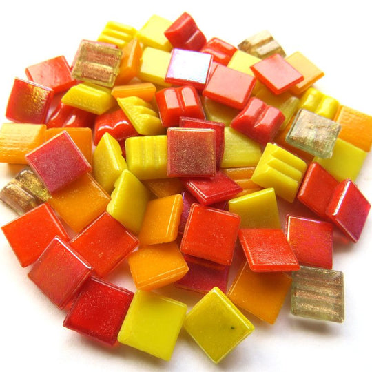 Glasmozaiek Zomer Mix 10mm