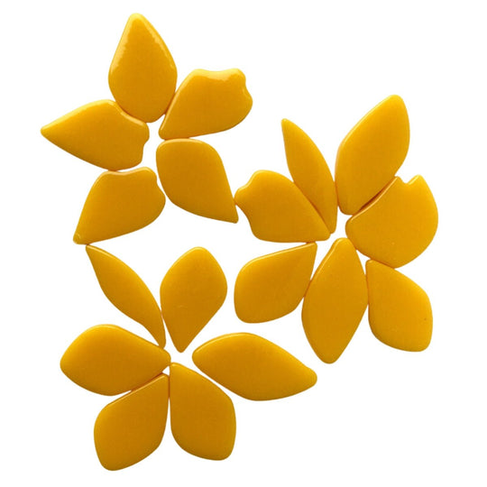 Bloemblaadjes Glas Warm Geel