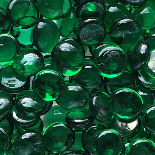 Glass Nuggets 16-20mm Emerald Crystal